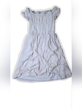 Divided White Midi Dress